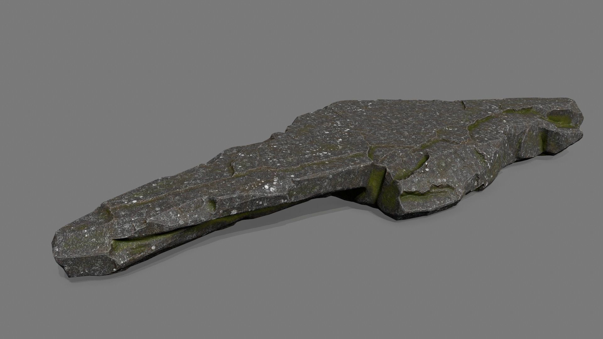 cliff rock set  Low-poly 3D model_12