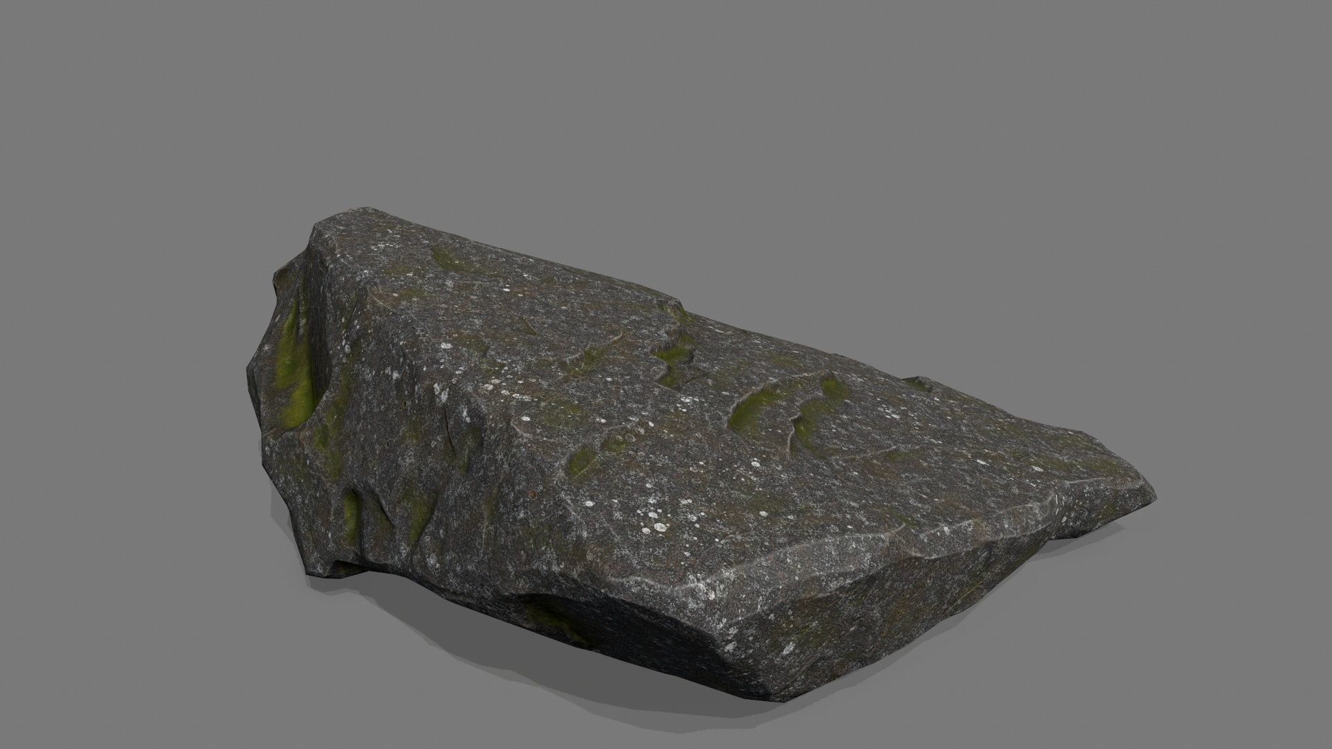 cliff rock set  Low-poly 3D model_14