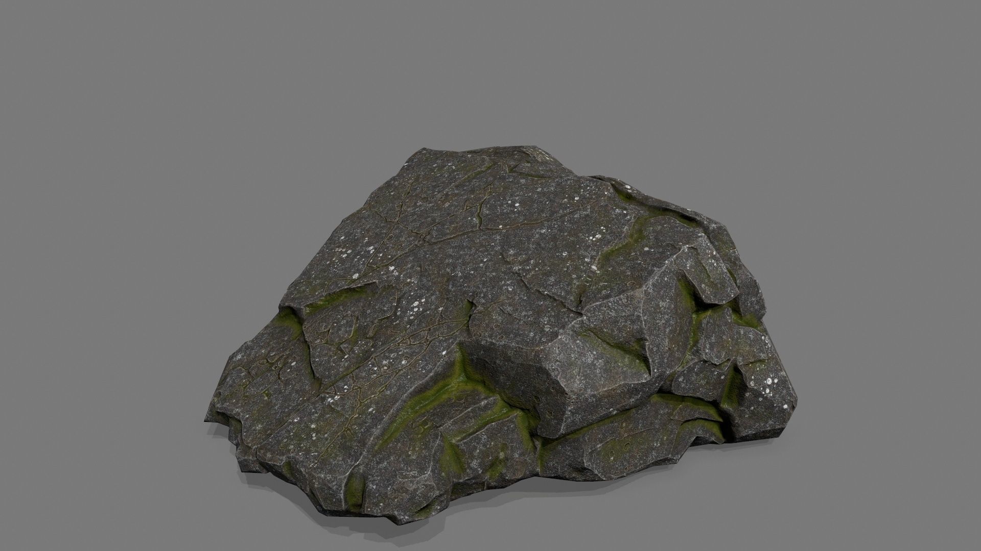 cliff rock set  Low-poly 3D model_13