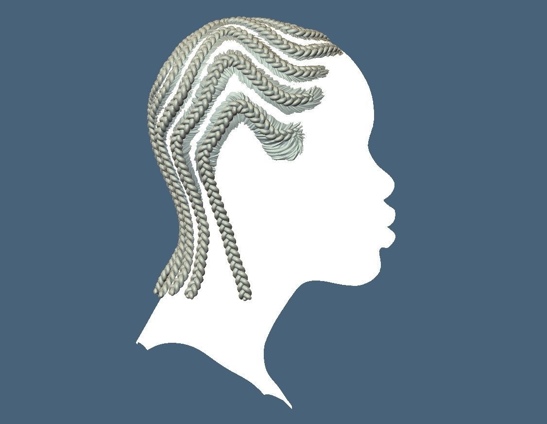 Braid Hairstyle 04 3D print model_5