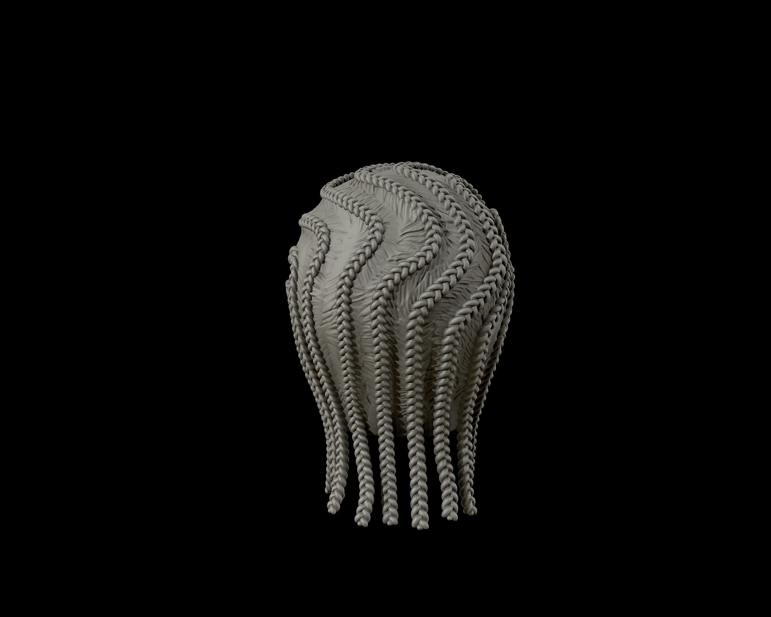 Braid Hairstyle 04 3D print model_15