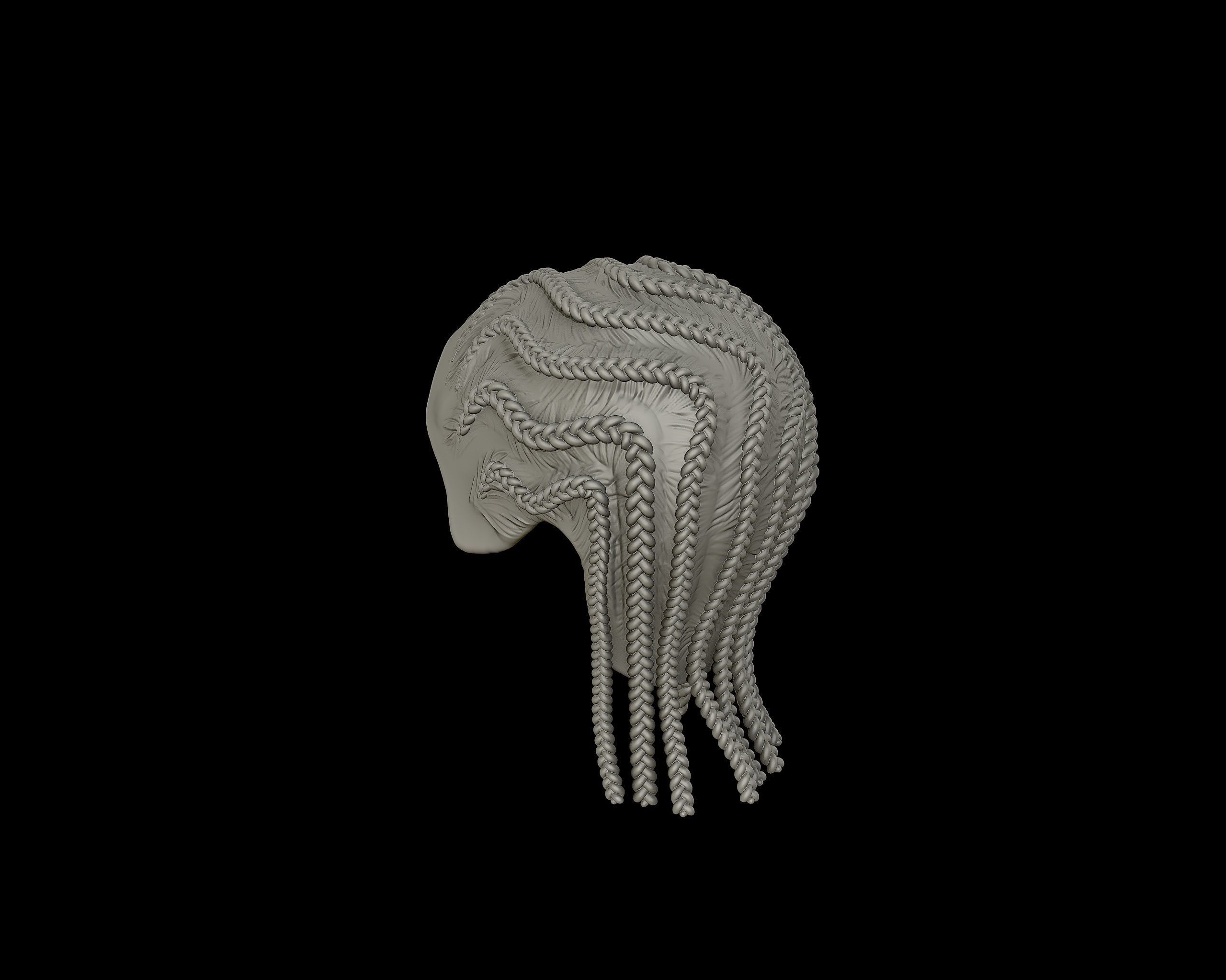 Braid Hairstyle 04 3D print model_13