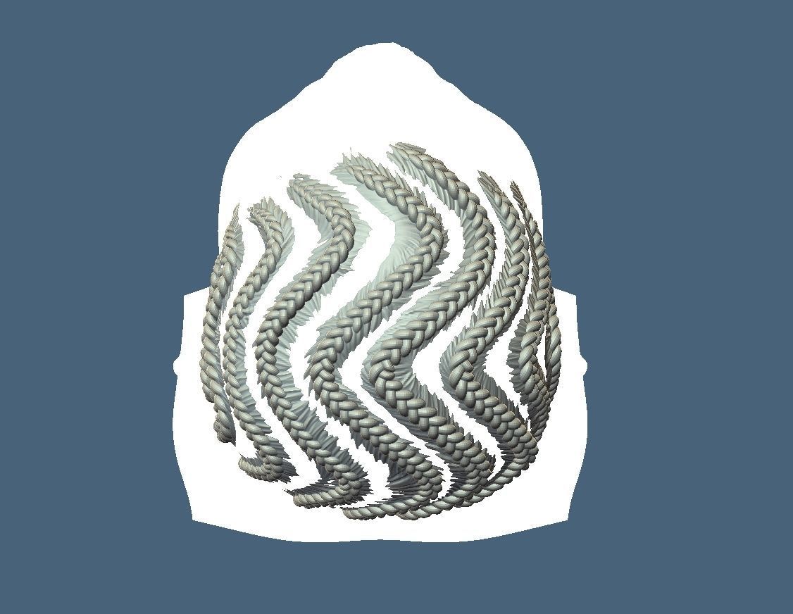 Braid Hairstyle 04 3D print model_6