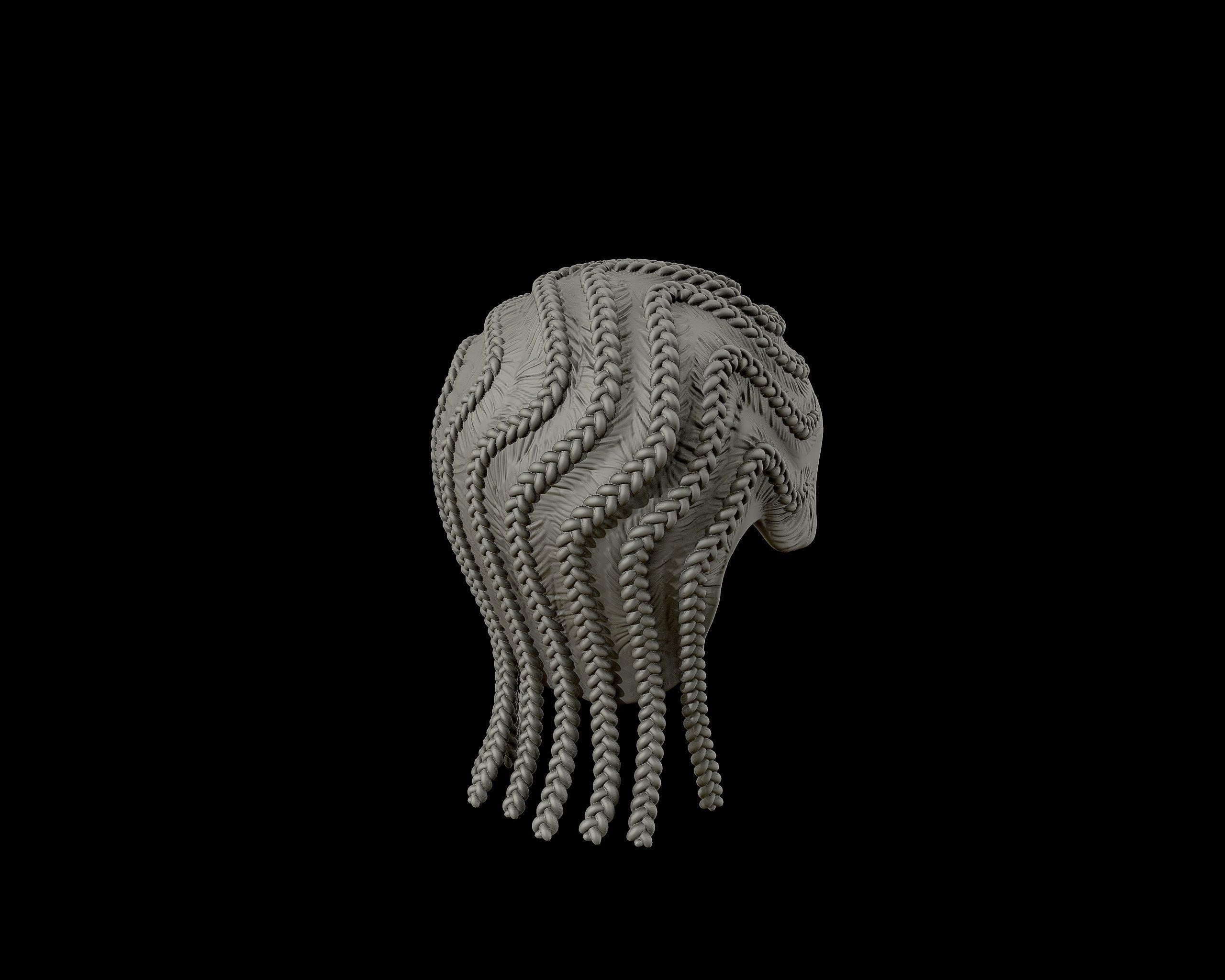 Braid Hairstyle 04 3D print model_16