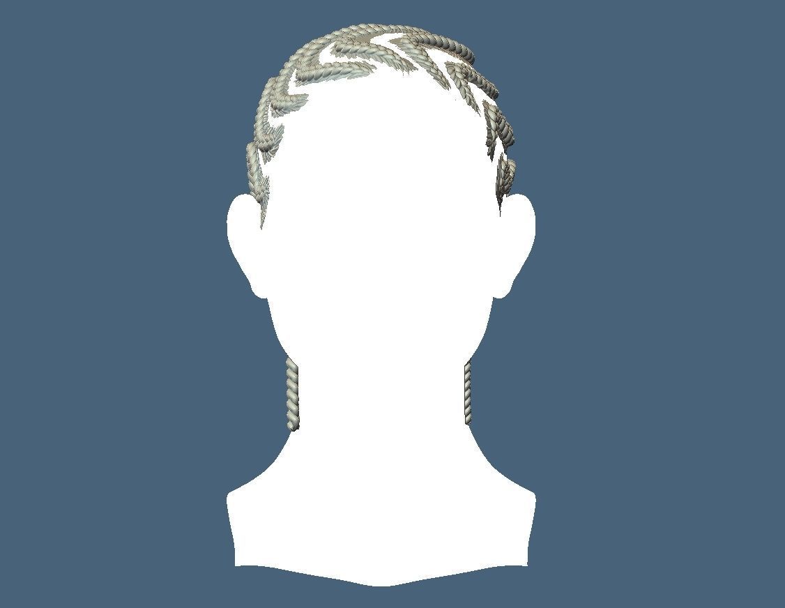 Braid Hairstyle 04 3D print model_2