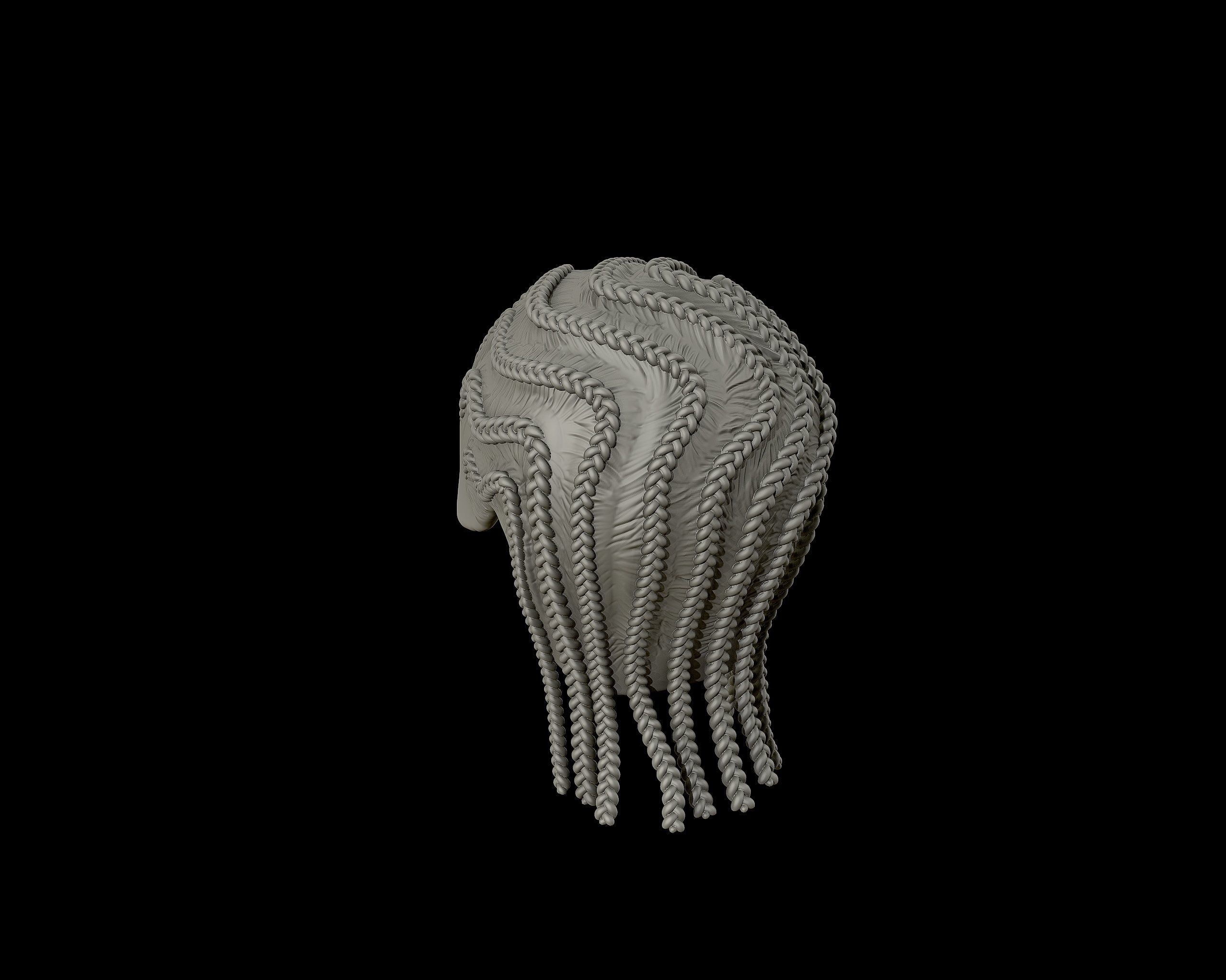 Braid Hairstyle 04 3D print model_14