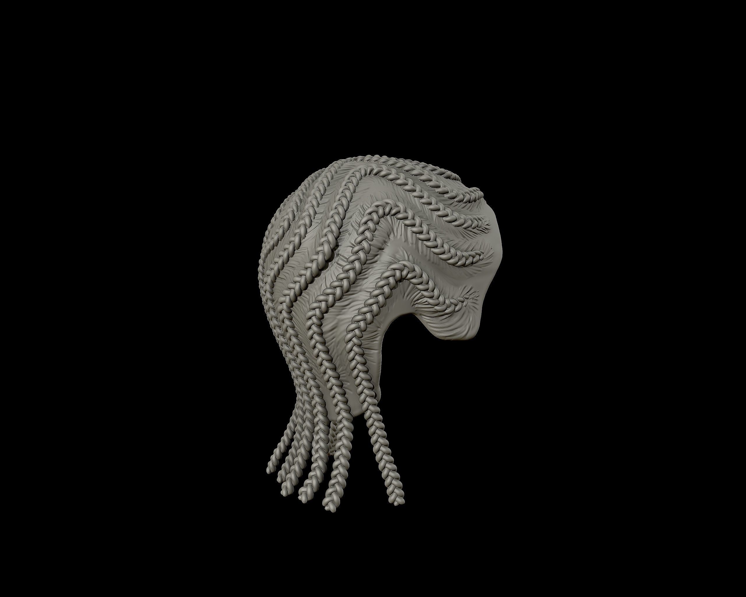 Braid Hairstyle 04 3D print model_17