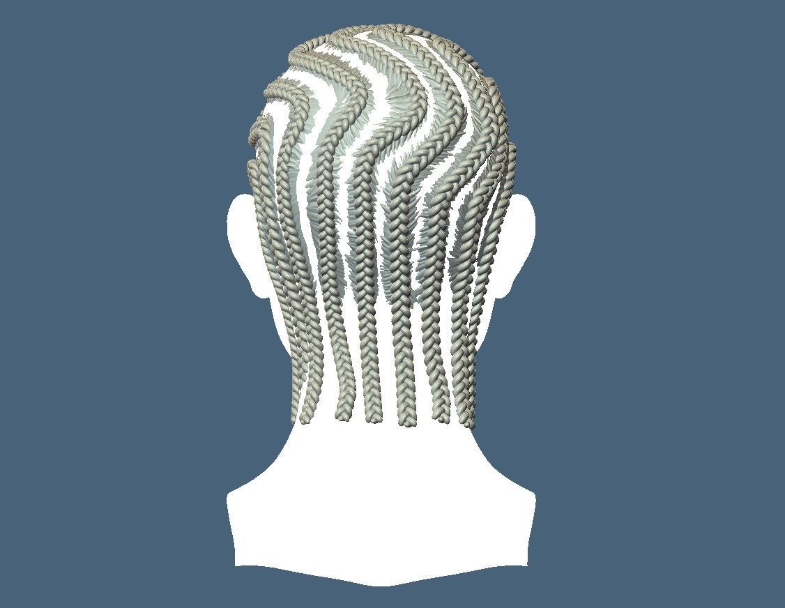 Braid Hairstyle 04 3D print model_4
