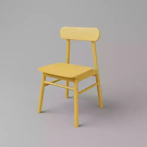 3d wood chair