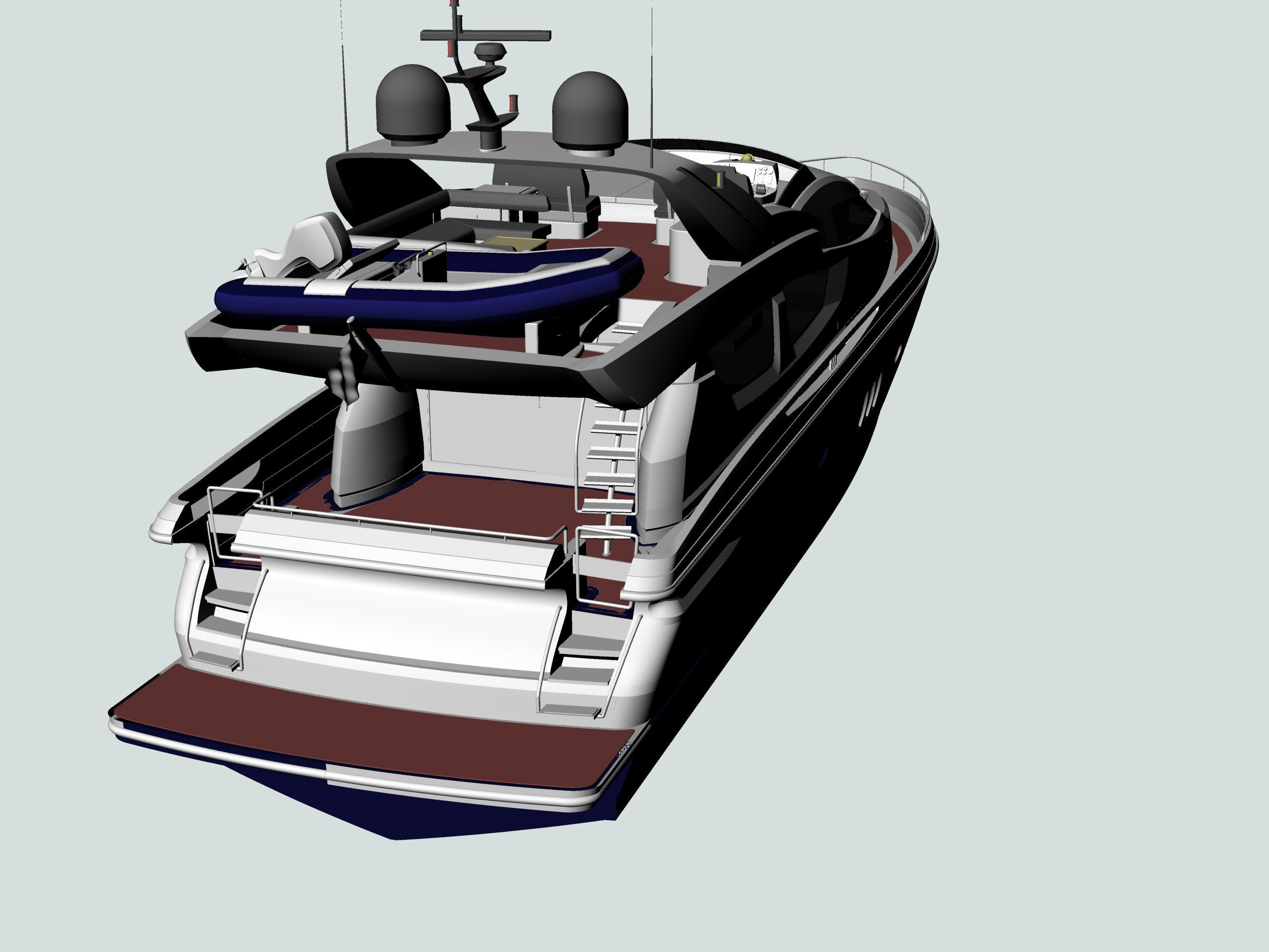 27m Yacht 3D model_5
