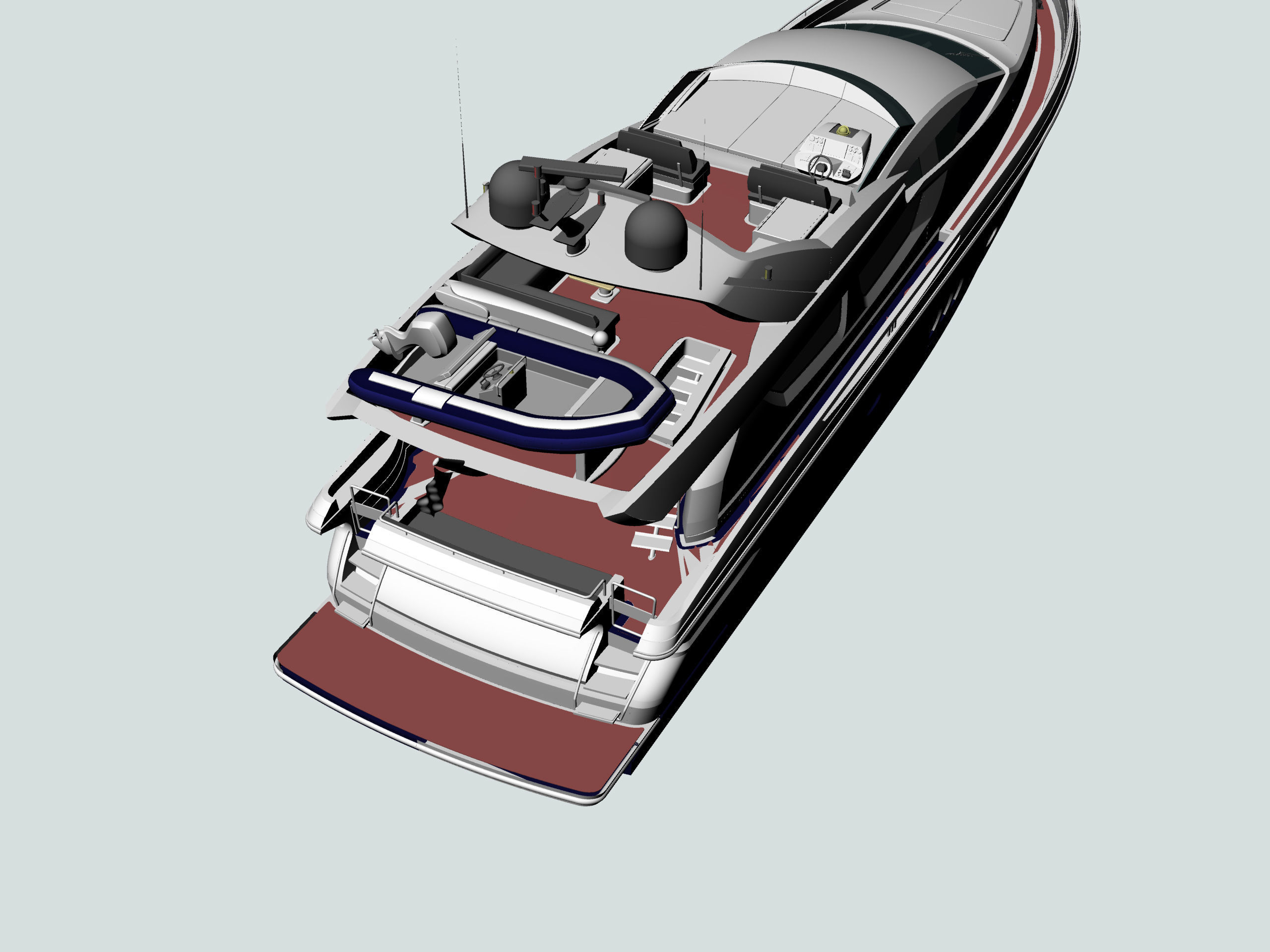 27m Yacht 3D model_4