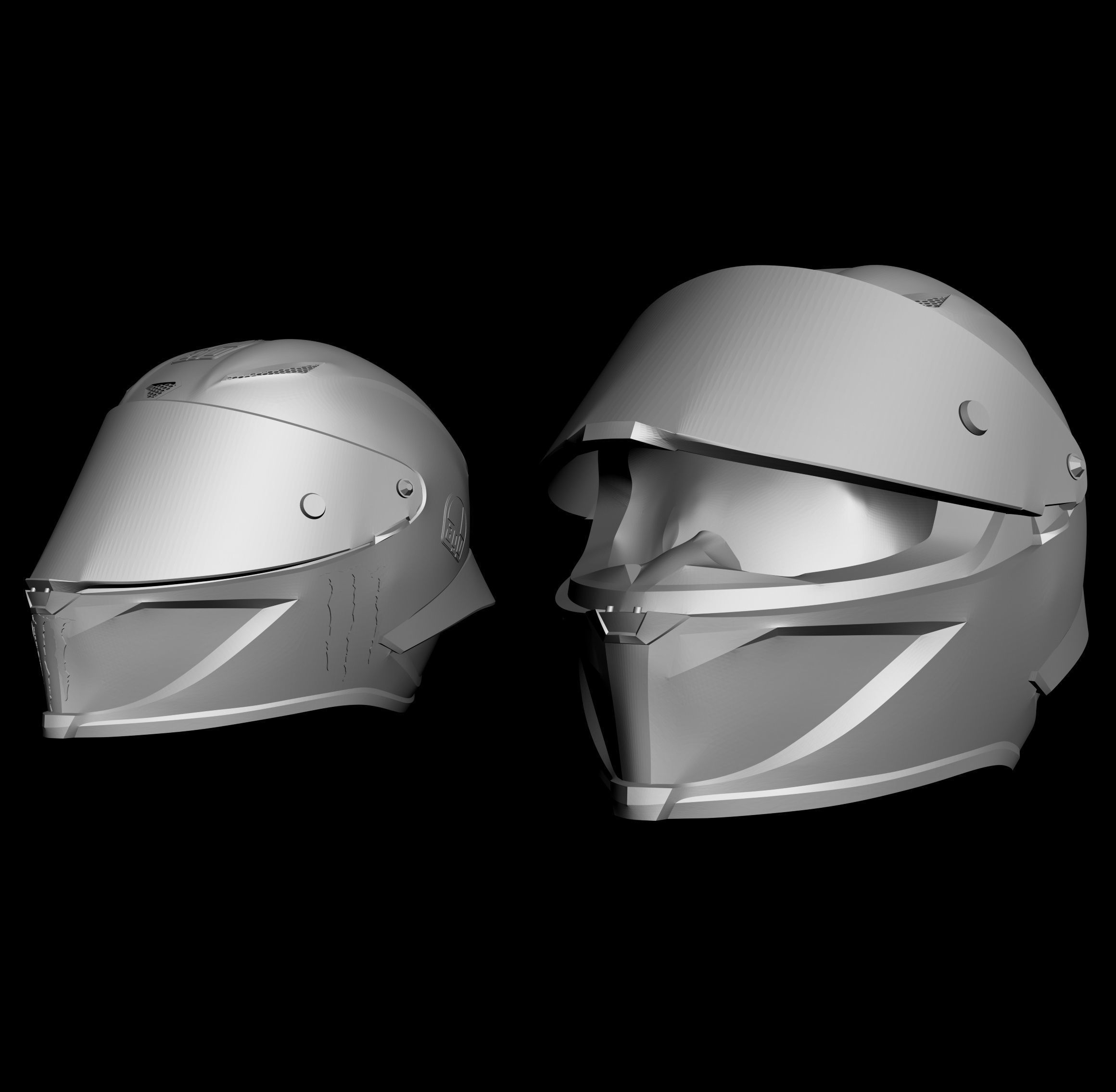 Valentino Rossi Helmet MOTOGP Ready to Print STL File 3D print model_5