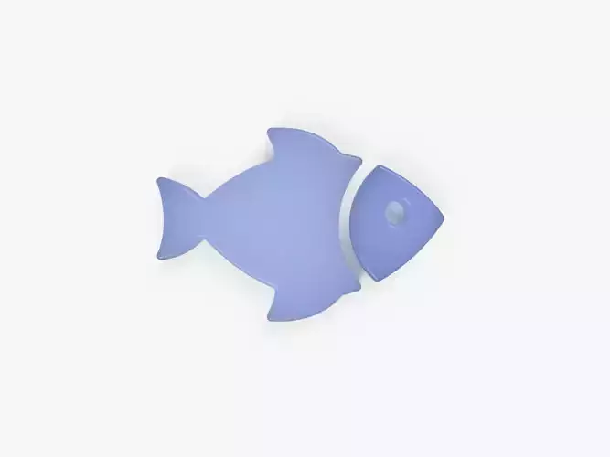 Fish 3D vector - Poisson vectoriel en 3D Free low-poly 3D model