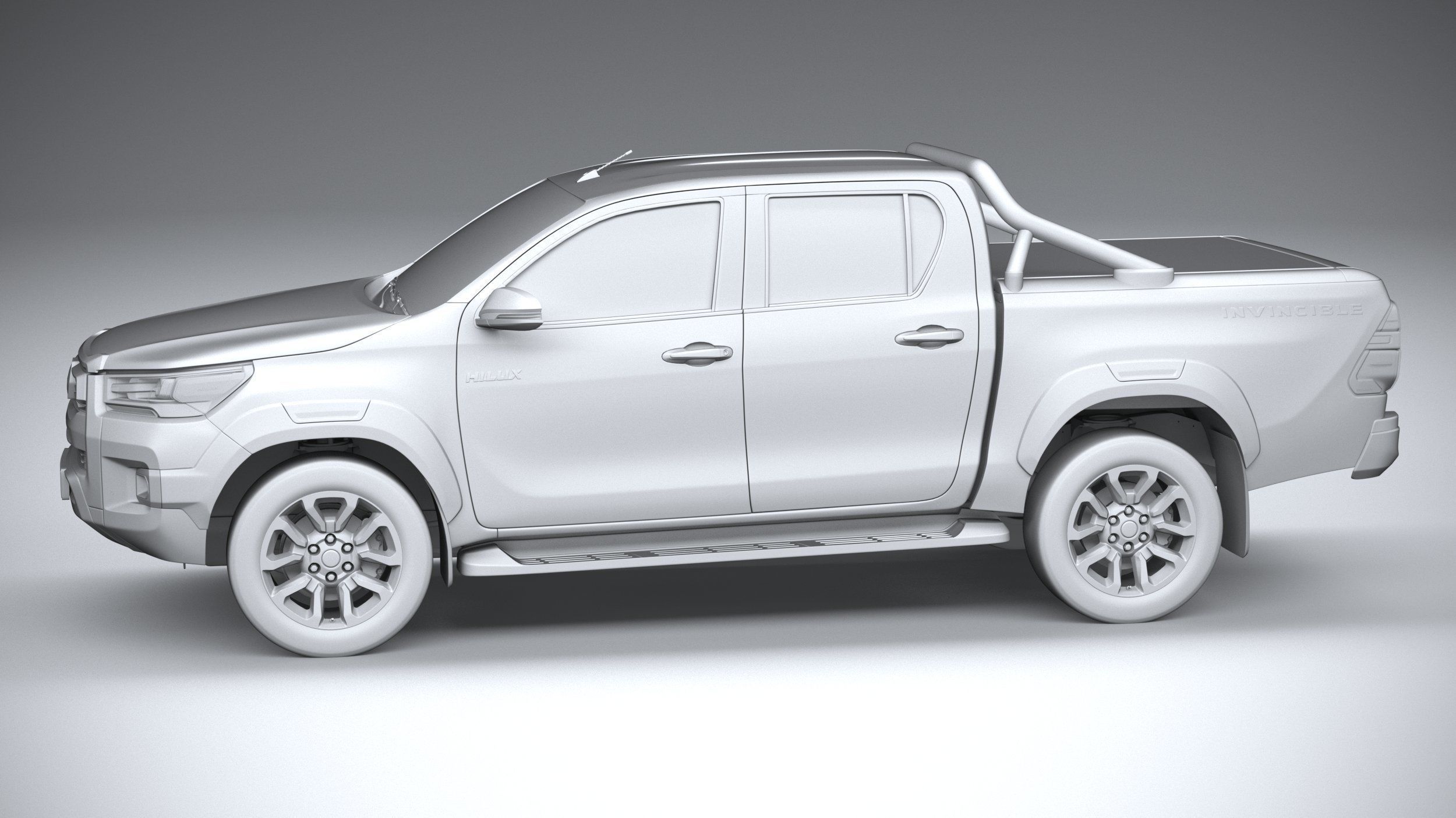 Toyota Hilux Invincible 2021 3D model_22