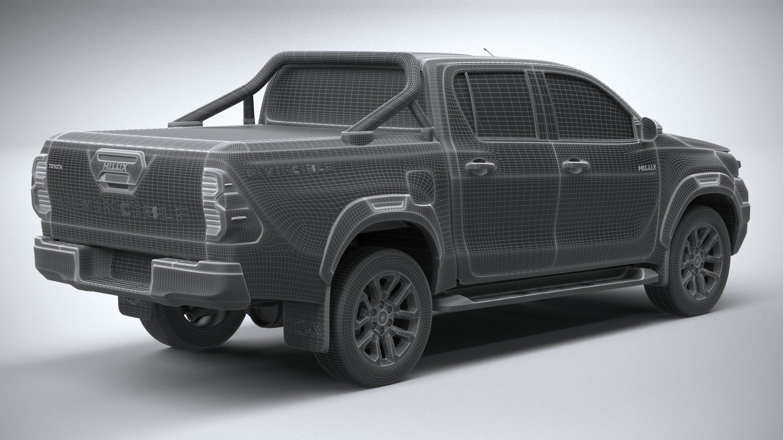 Toyota Hilux Invincible 2021 3D model_27