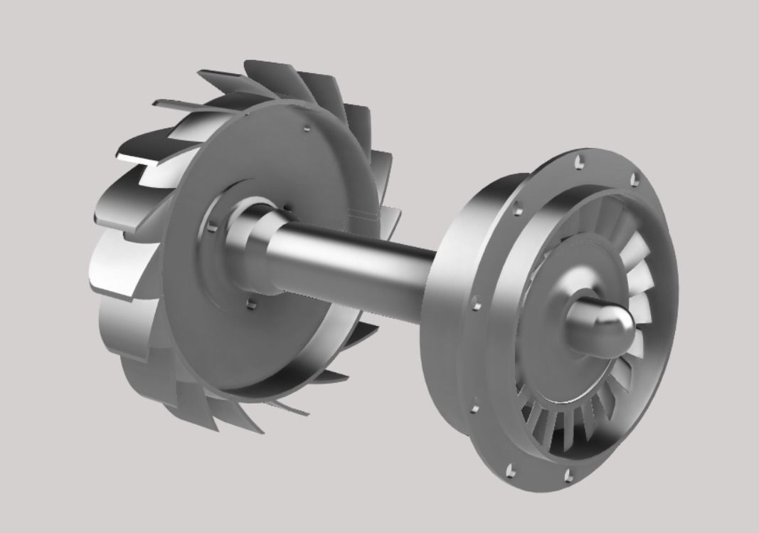 Mini Jet Engine 3D model_18