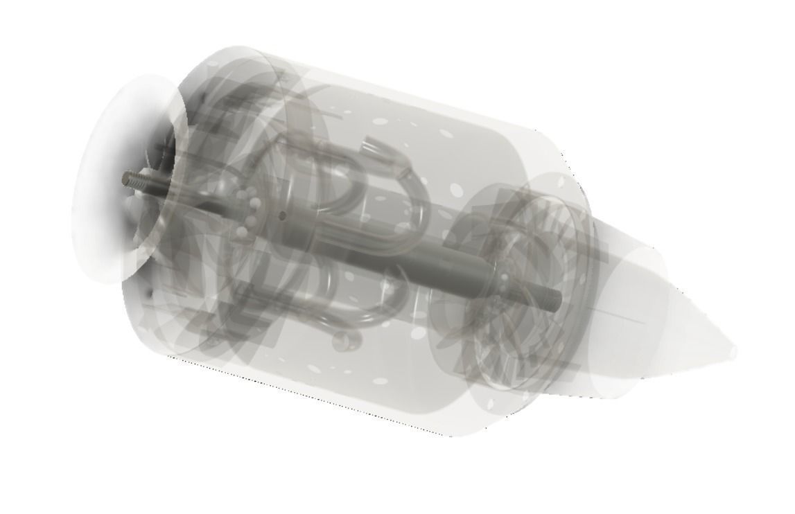 Mini Jet Engine 3D model_5
