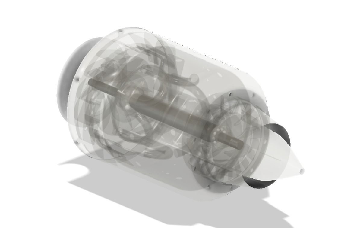 Mini Jet Engine 3D model_6
