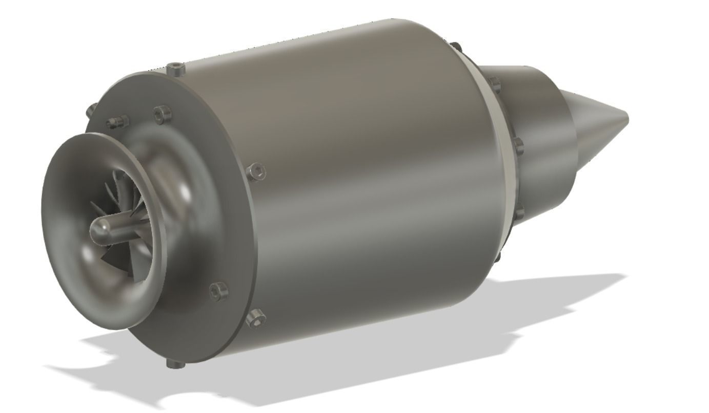 Mini Jet Engine 3D model_12