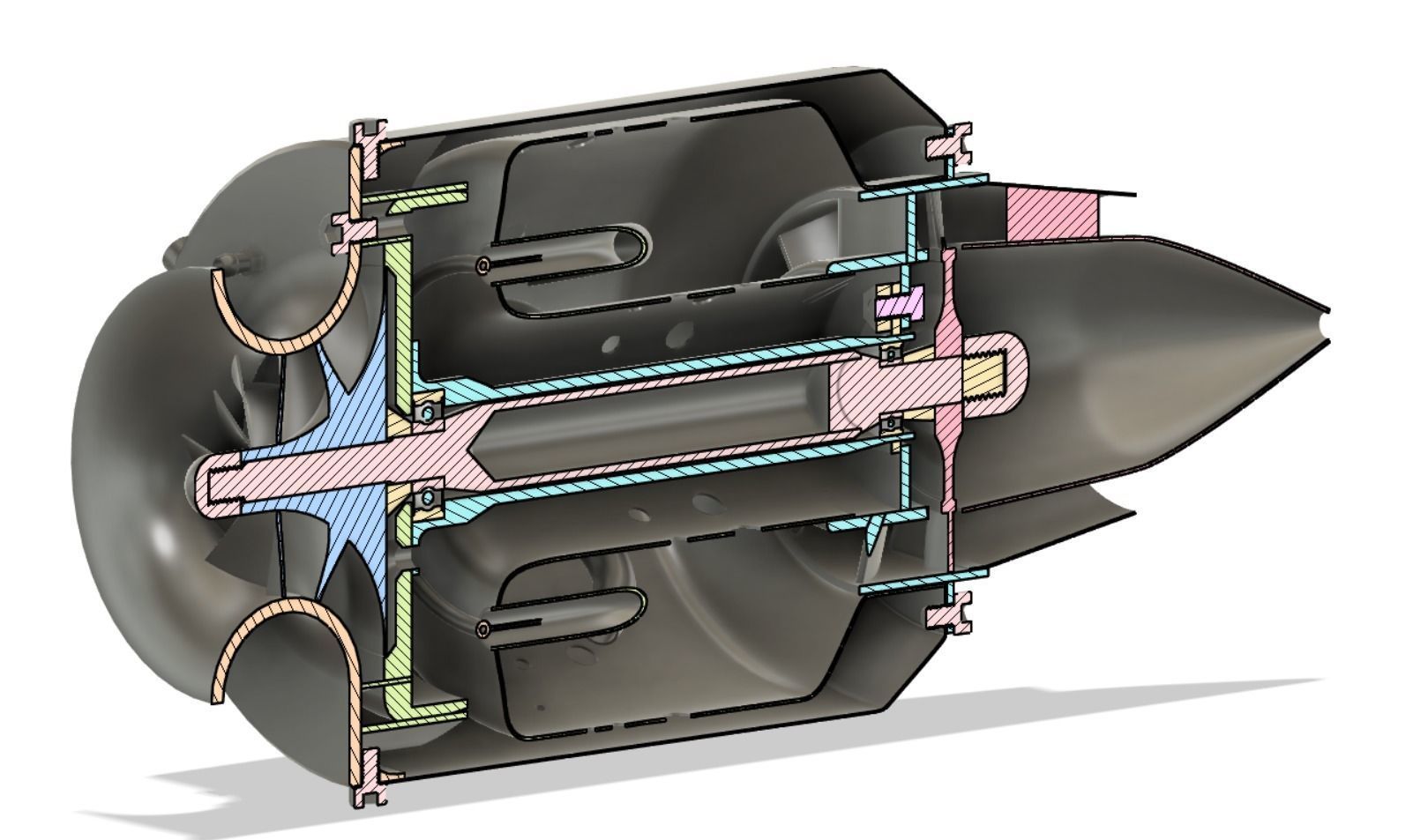 Mini Jet Engine 3D model_3