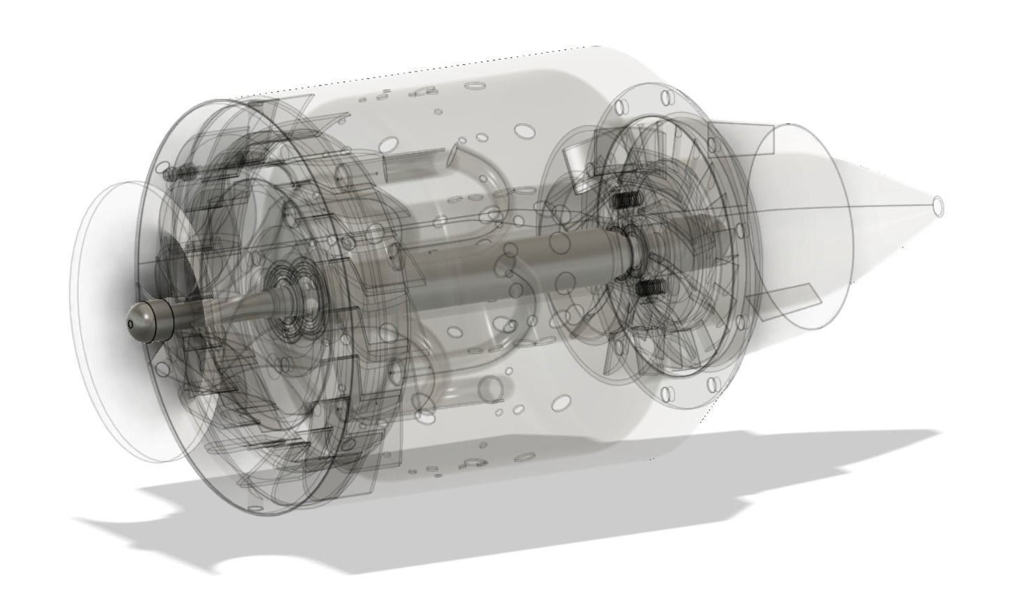 Mini Jet Engine 3D model_7