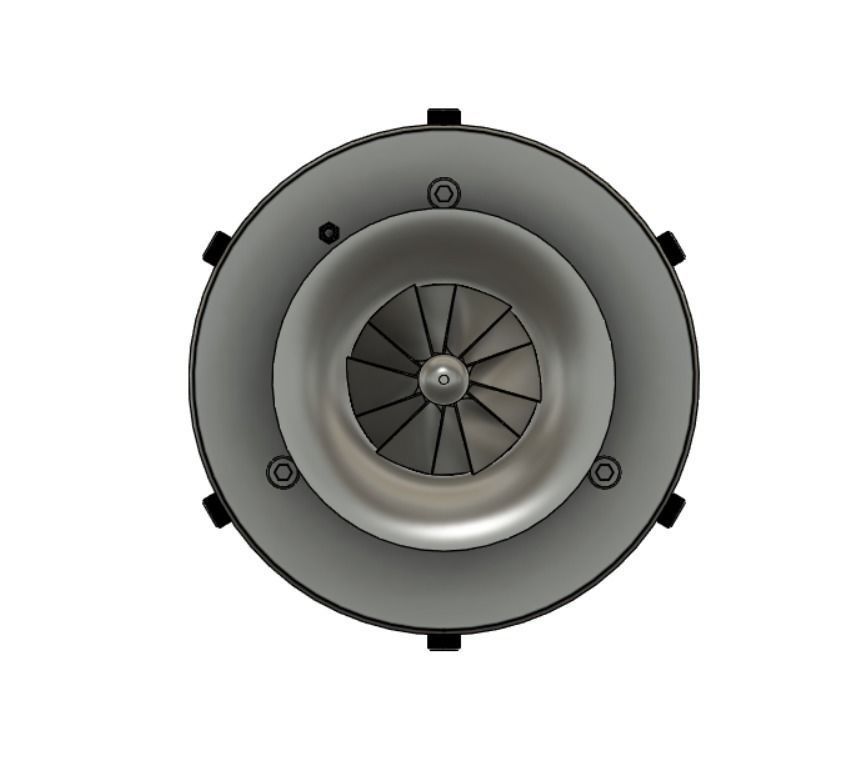 Mini Jet Engine 3D model_14