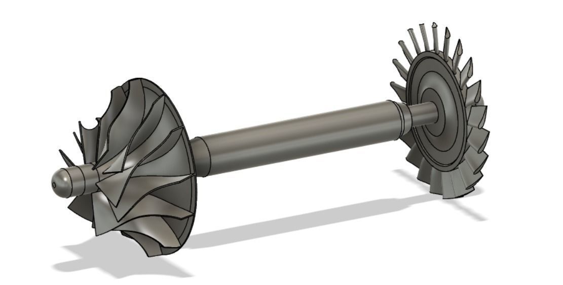 Mini Jet Engine 3D model_21