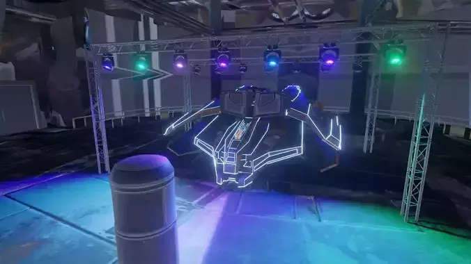 Virtual Concert setup 3D model