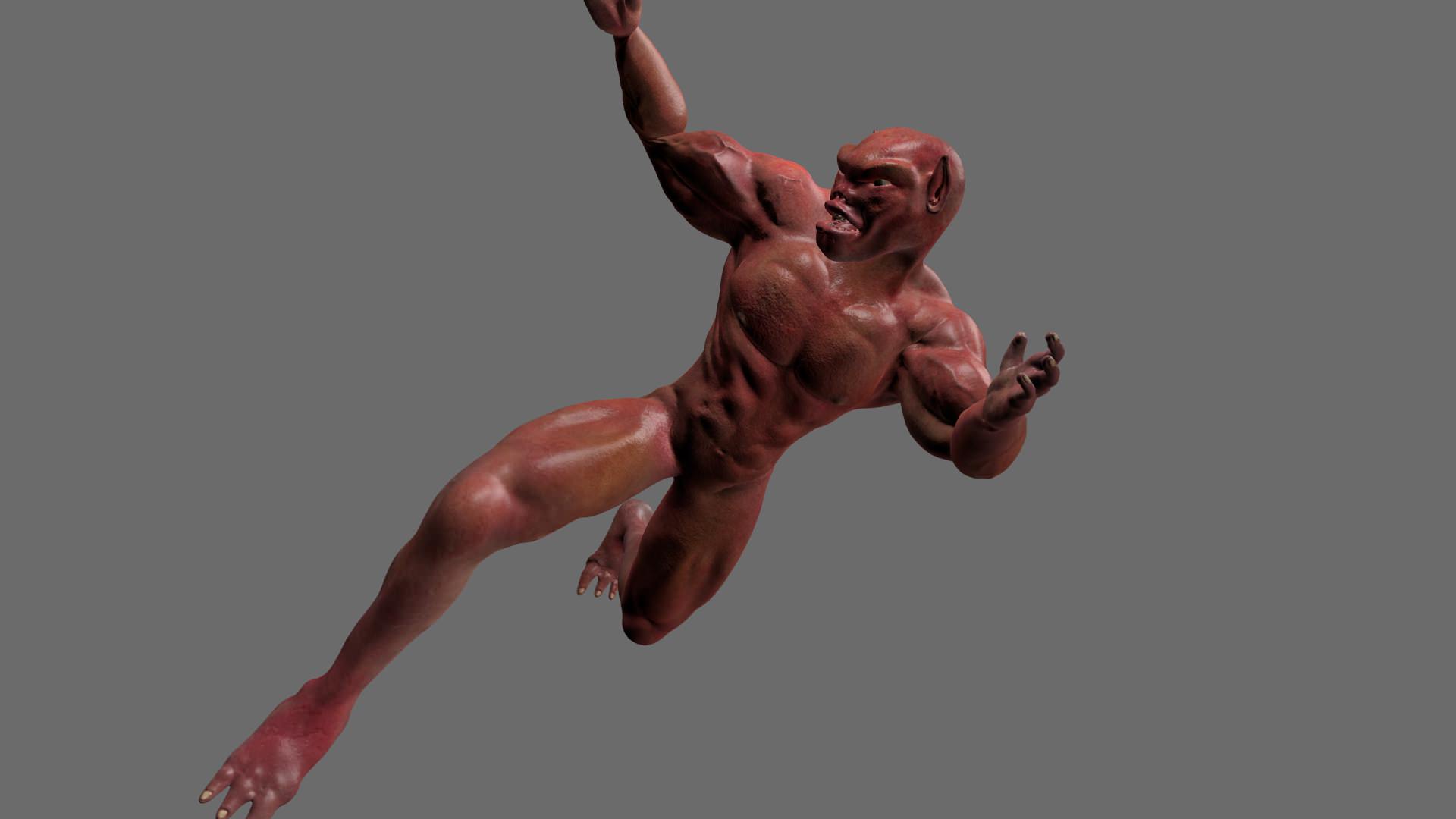 Mutant boy 3D model_4