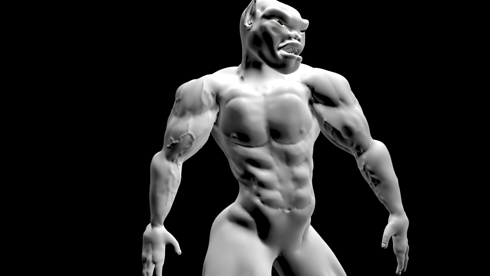 Mutant boy 3D model_1
