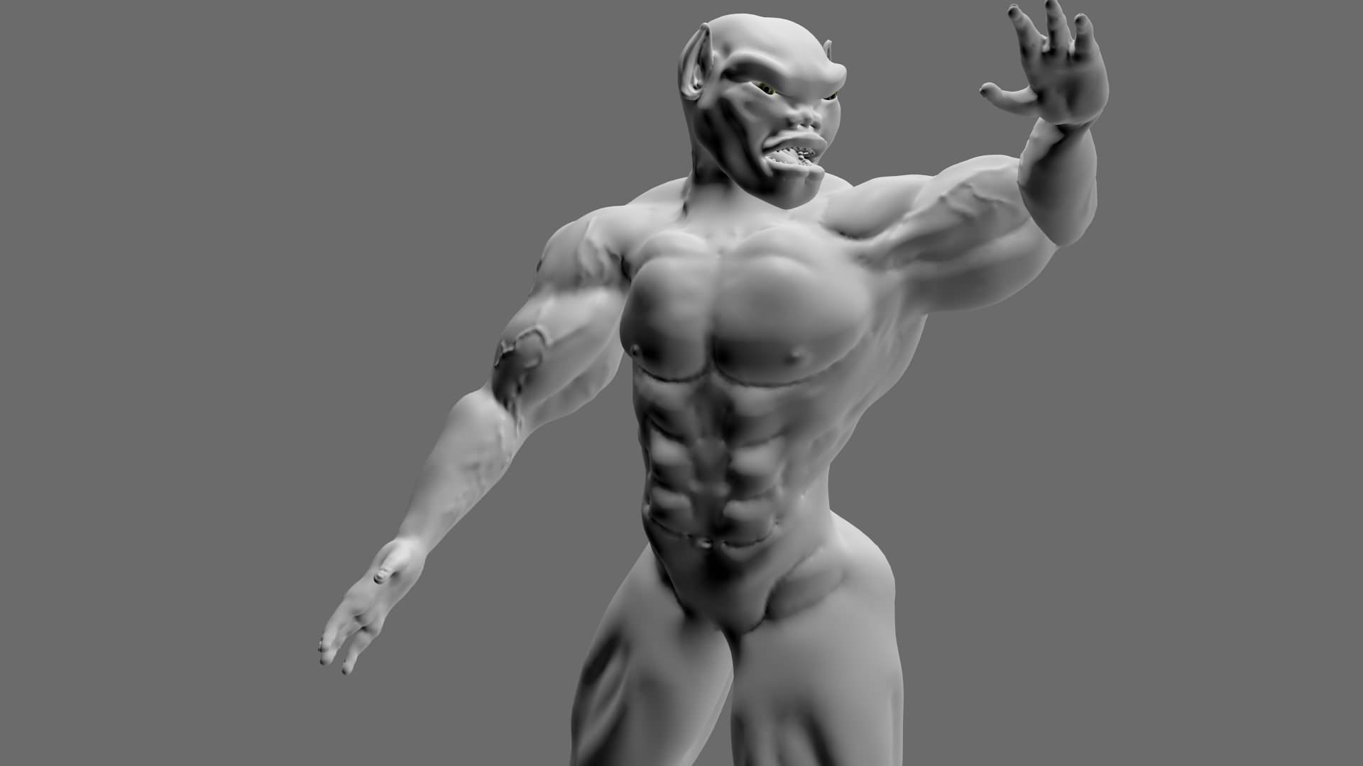 Mutant boy 3D model_7