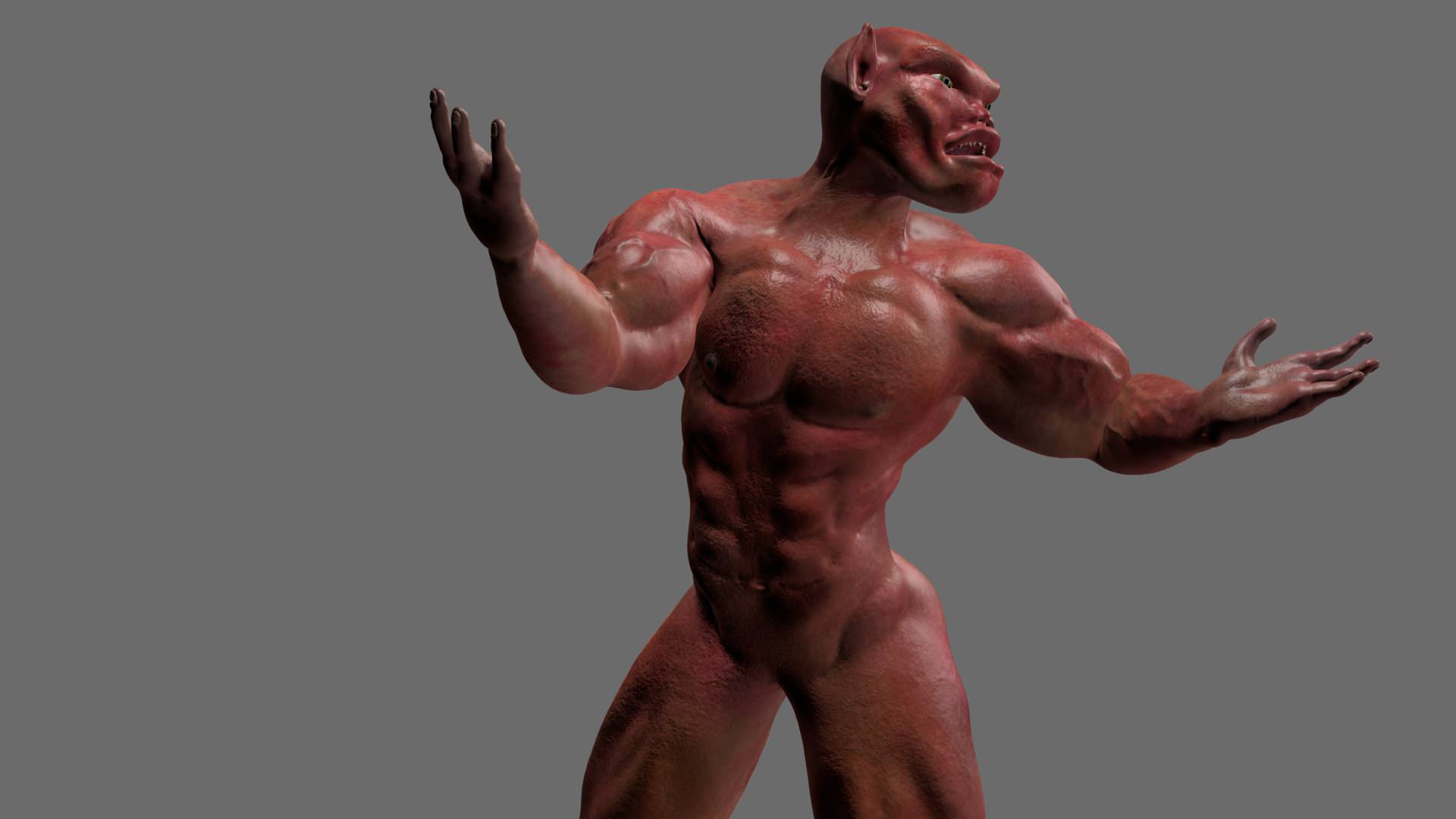 Mutant boy 3D model_6