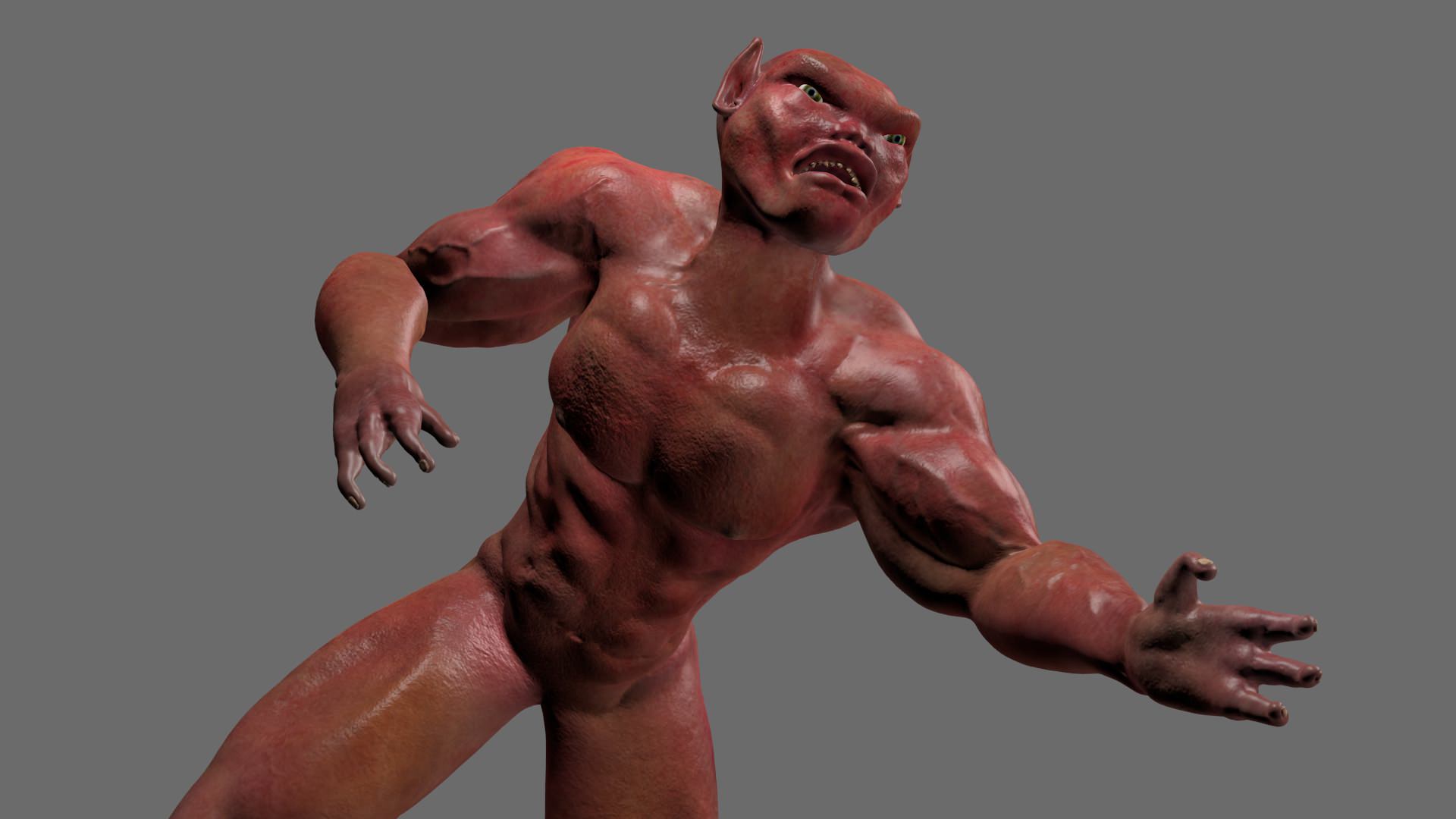 Mutant boy 3D model_3