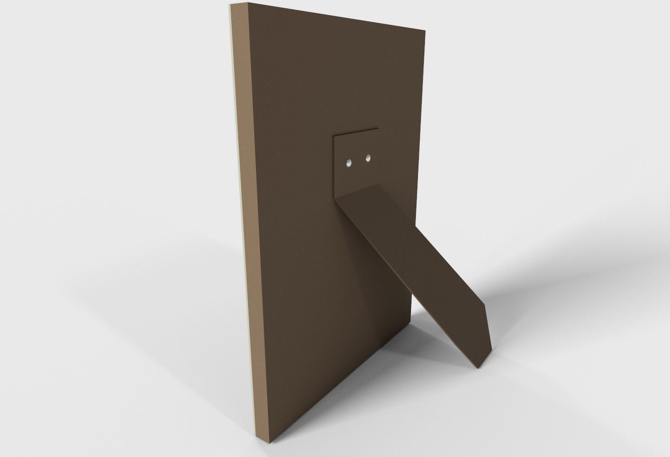 Striped Bone Photo Frame 3D model_2