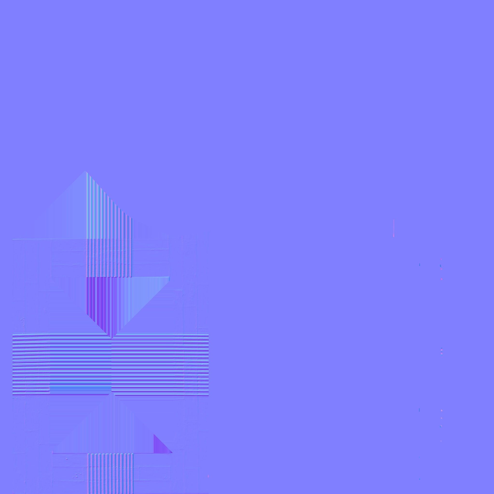 Striped Bone Photo Frame 3D model_8