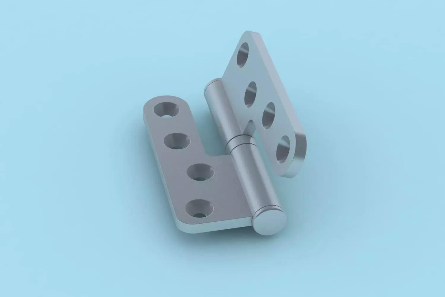 Door Hinge 3D model_0