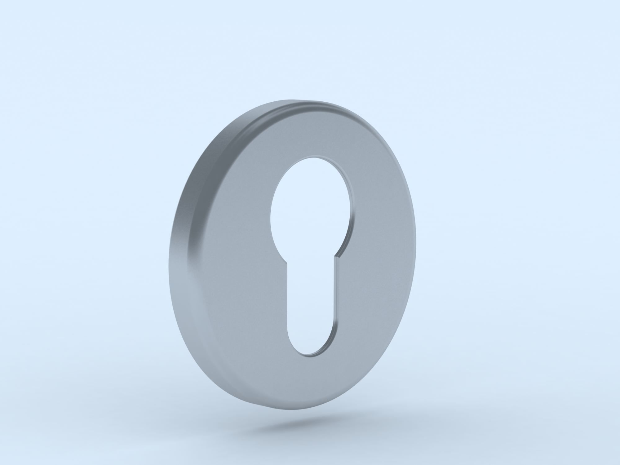 Door handle 3D model_2
