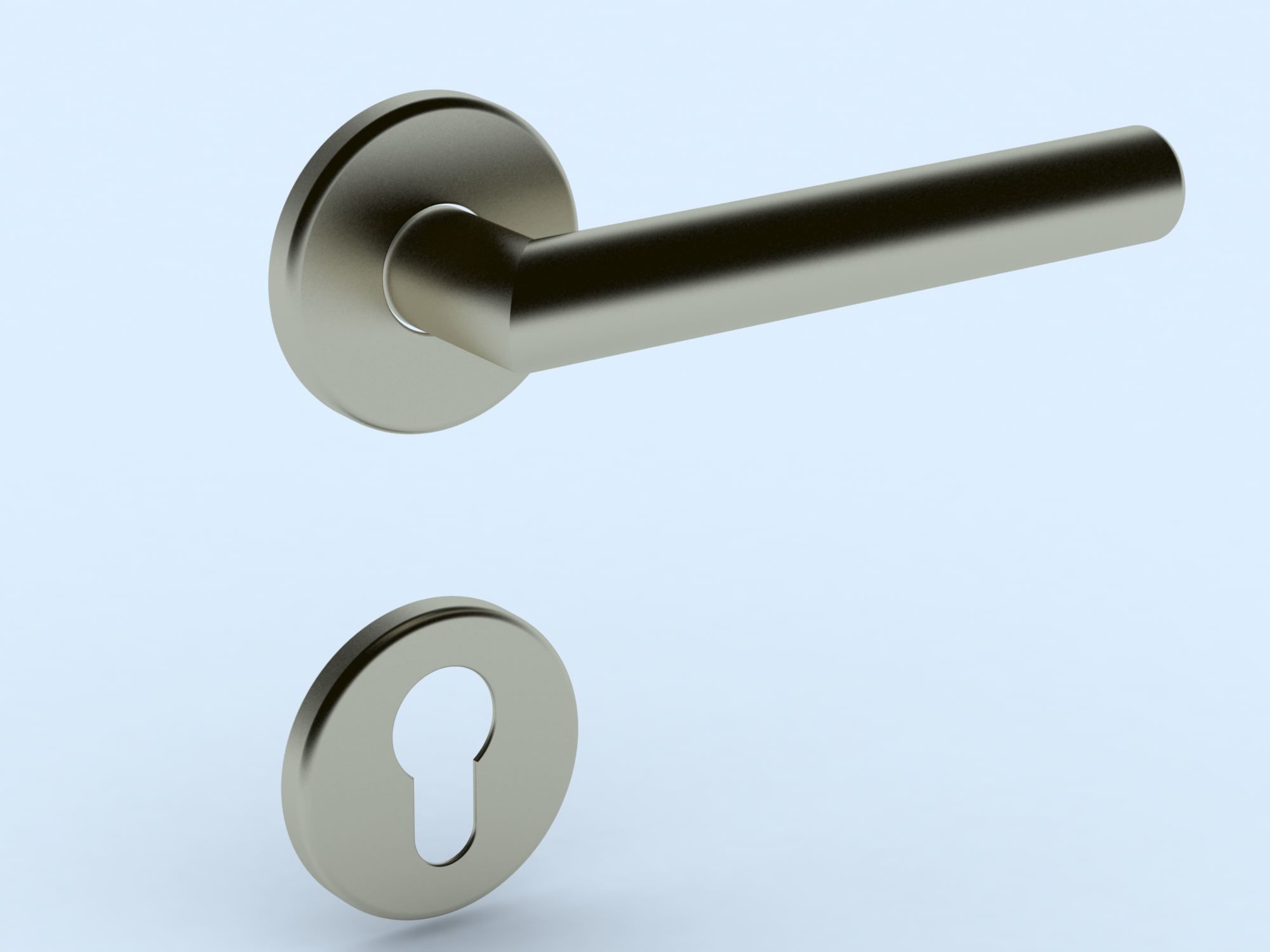 Door handle 3D model_4