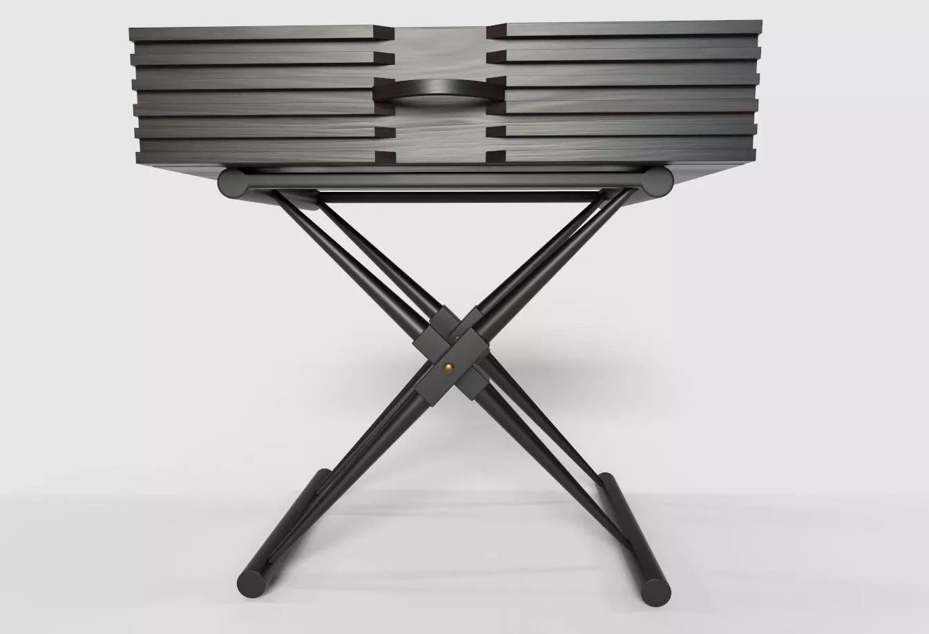 HIRA SIDE TABLE Black Nightstand 3D model_0