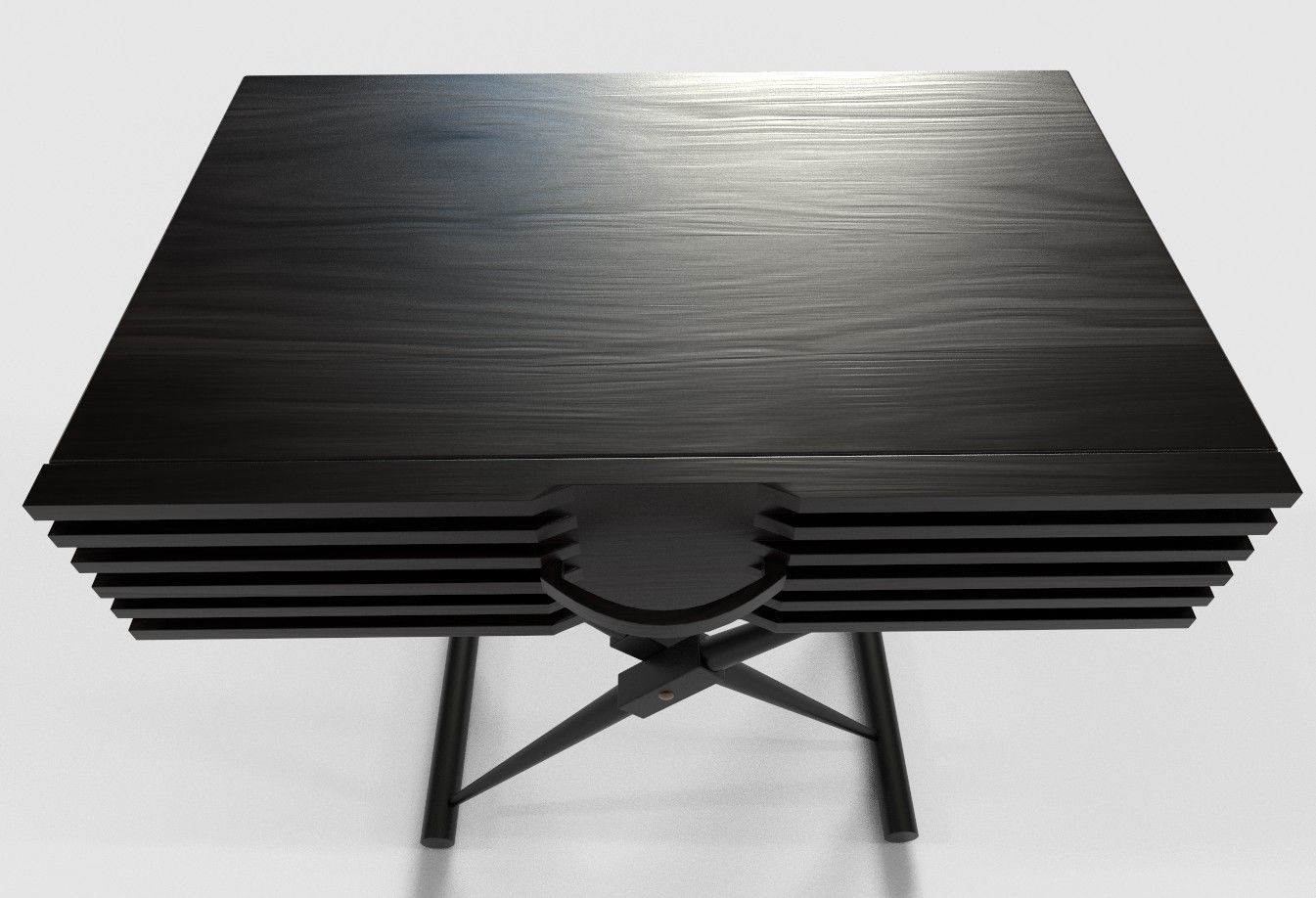 HIRA SIDE TABLE Black Nightstand 3D model_2