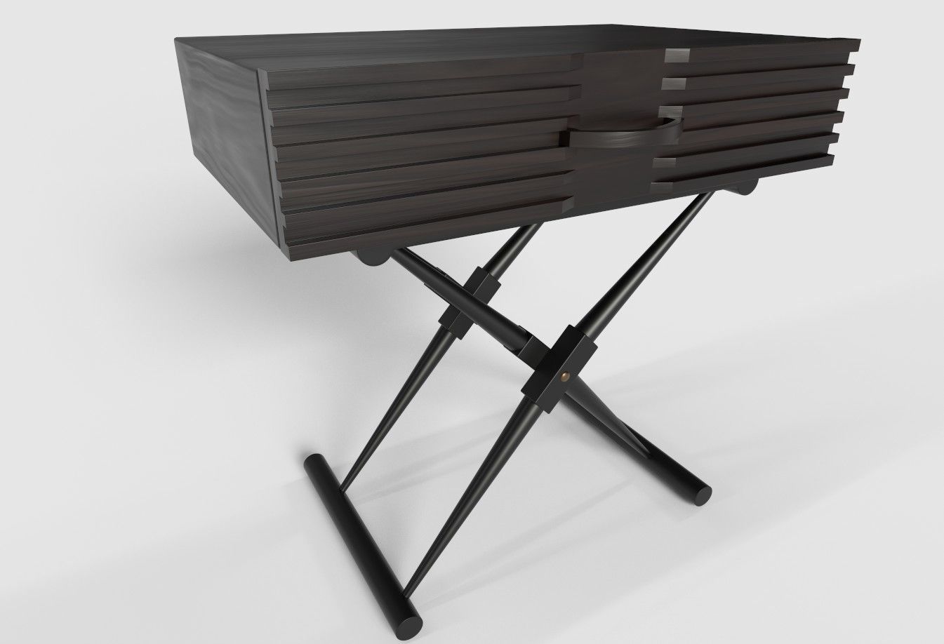 HIRA SIDE TABLE Black Nightstand 3D model_1