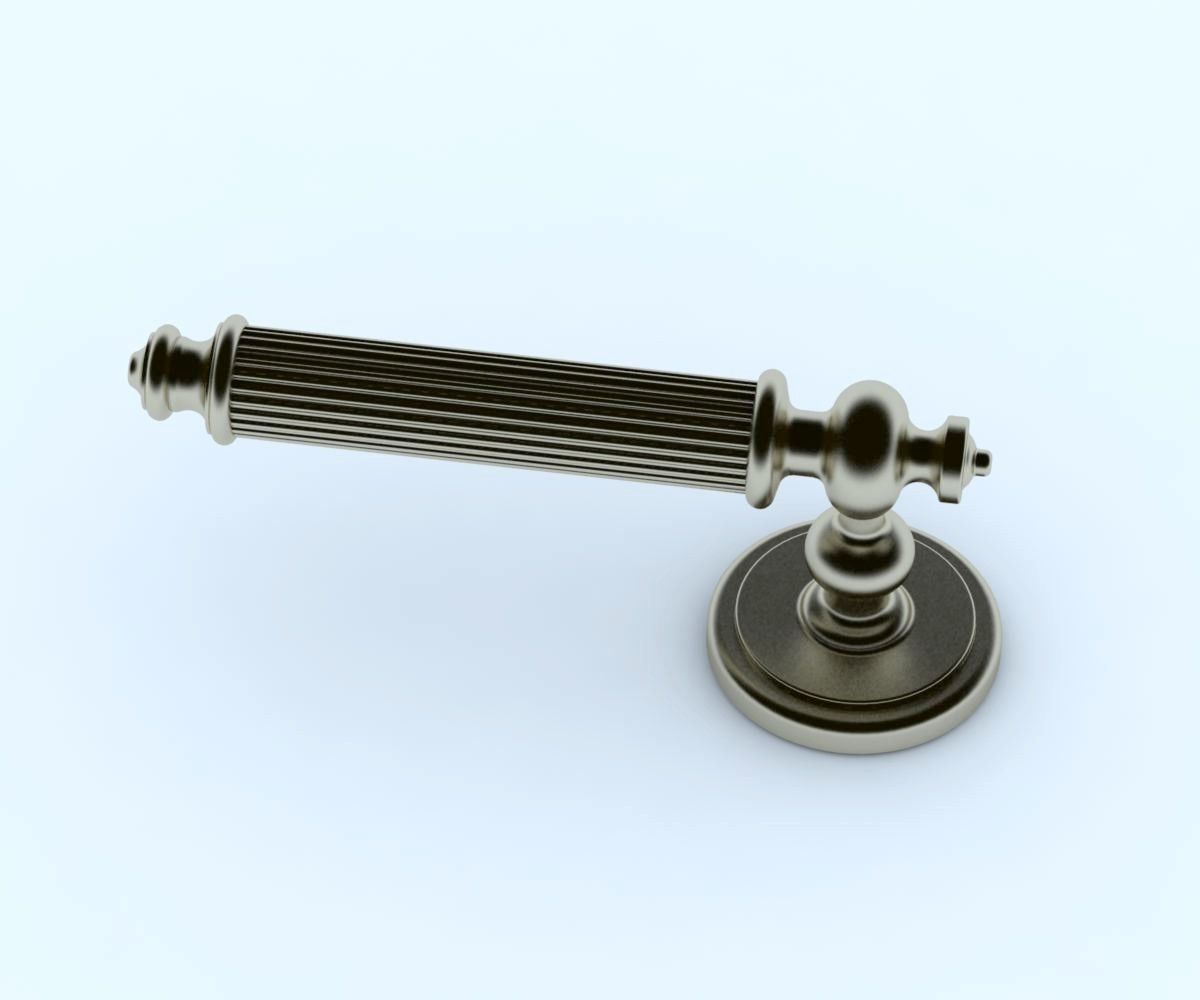 Door handle 3D model_3