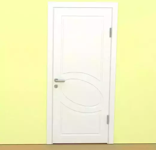 Door-2 door open on wall 3D model