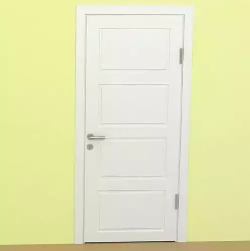 Door-5 wooden door on wall