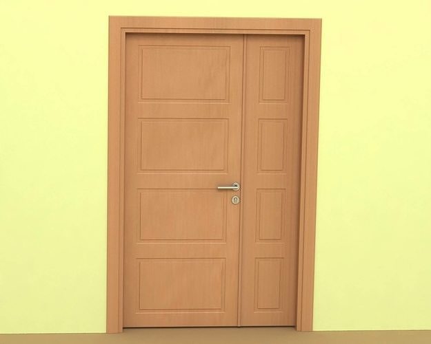 Door-8 wooden door 3D model