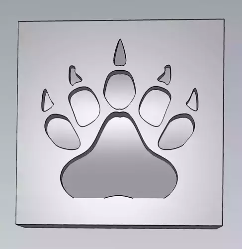 MakeIT Bear Feet Print Mold With Top Frame