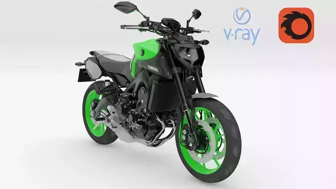 Yamaha MT-09 3D model