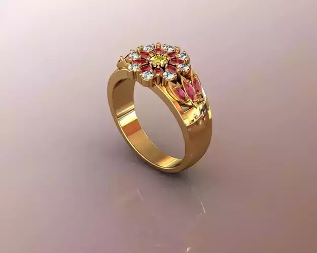 Ring lotus flower