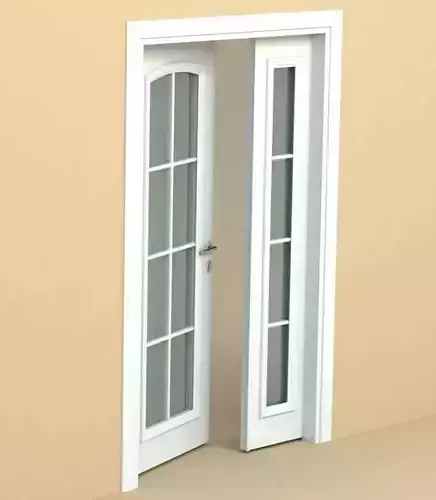 Door-11 door with glass on side