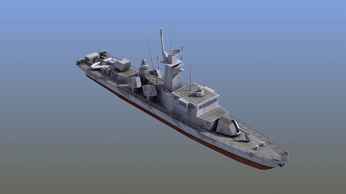 Goteborg Class Missile Boat Low-poly 3D model